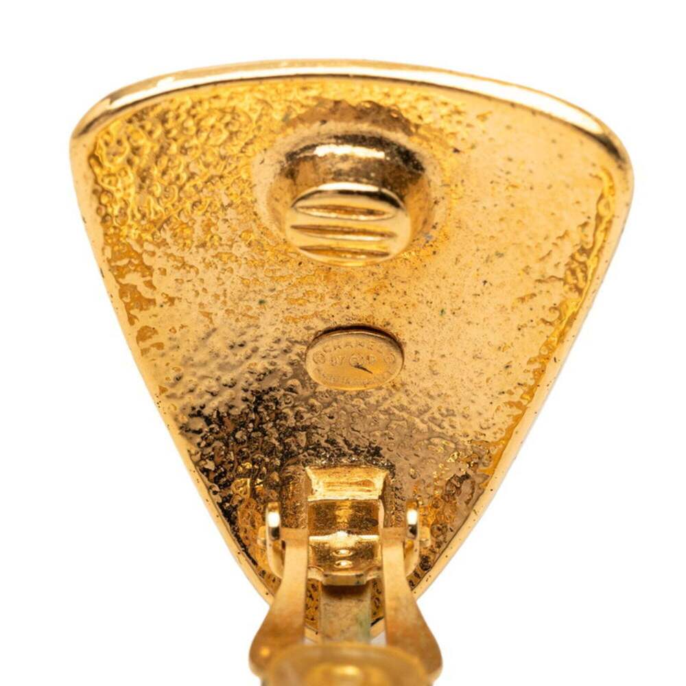 CHANEL Gold Logo Earrings - Picture 3 of 3